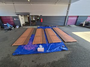 4 pilaren voor in trekkenwand -