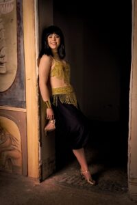 Kostuum Egyptische Danseres Goud/Zwart - 