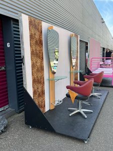 2 verrijdbare multifunctionele wanden -